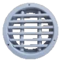 Round Grille (PVC and aluminium)