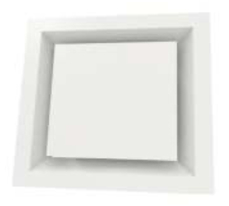 Square Plaque Diffuser (Architectural, aluminium)